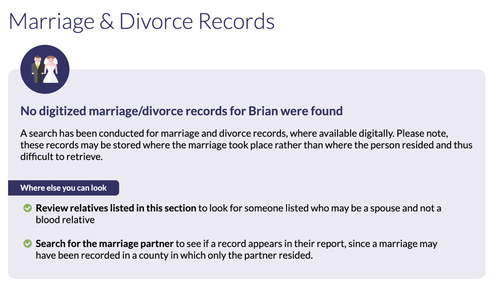 Marriage & Divorce Records